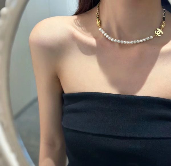 18K CC Crystals Choker Necklace - Image 3