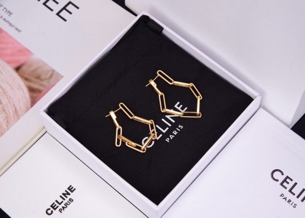 18K Triomphe Chain Earrings - Image 4