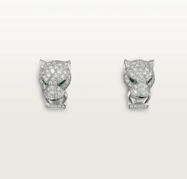 18K Panthère De Diamond Earrings
