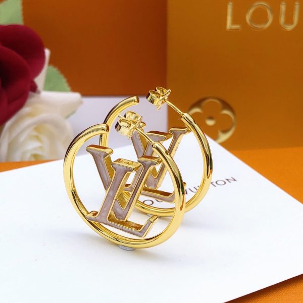 18k Louis Louise Hoop Pearls Earrings - 图片 3