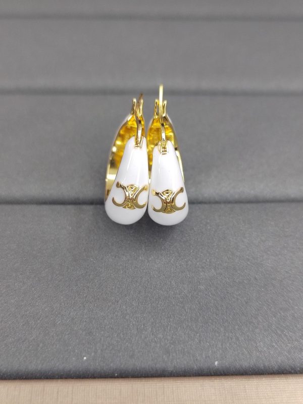 18K Coeur White Pearl Earrings - 图片 2