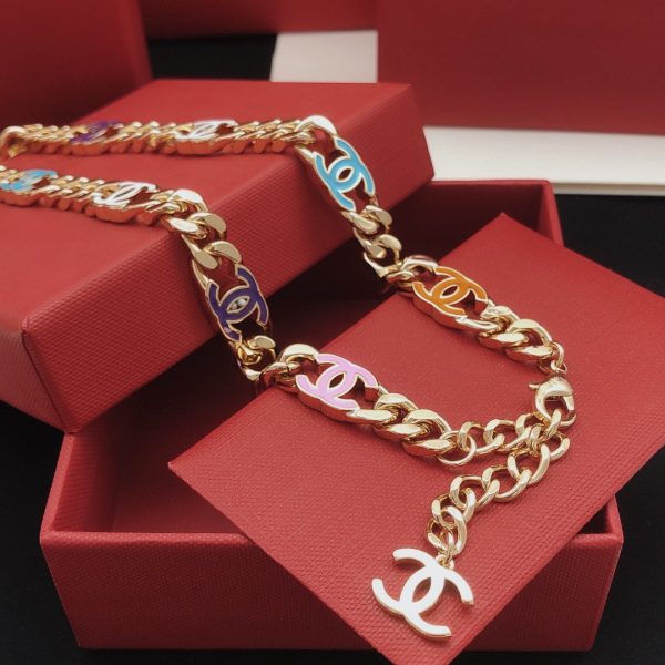 18K CC Color Chain Necklace - Image 4