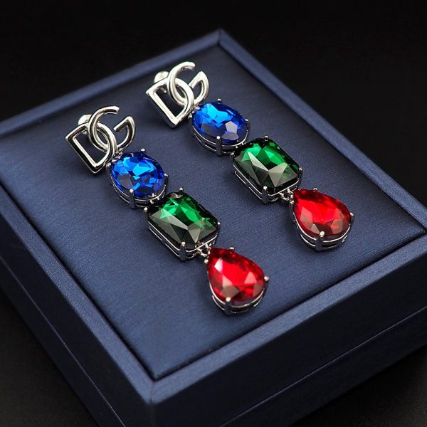 18K DG Clip-On Earrings - 图片 3