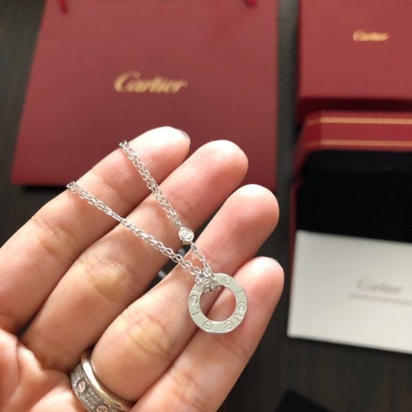 18K Love Diamond Necklace - 图片 5
