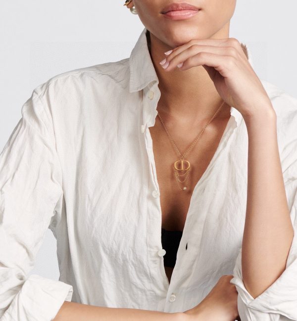 18K CD Chain Necklace - 图片 3
