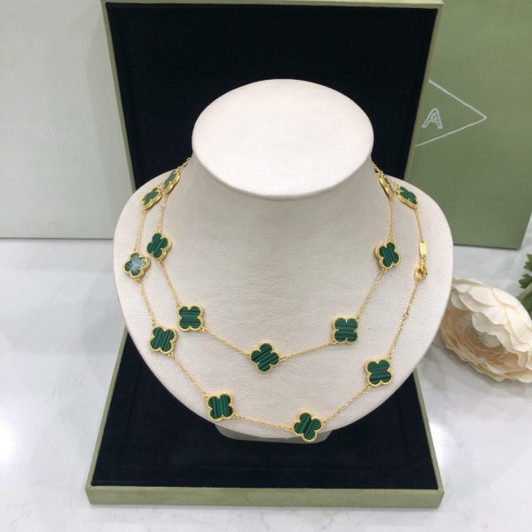 18K Vintage Alhambra 20 Motifs Long Necklace - 图片 9