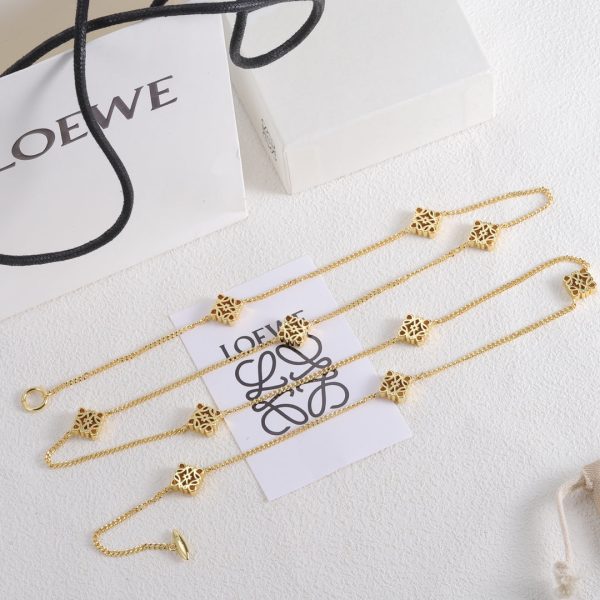18K Anagram Long Necklace - Image 3