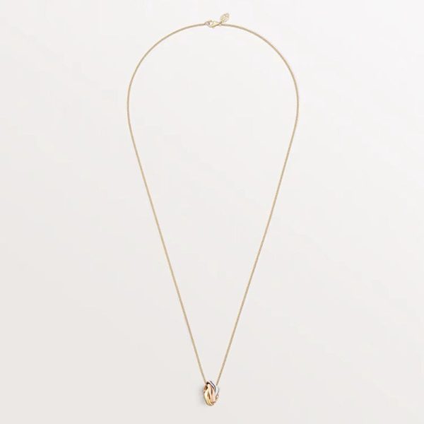 18K Trinity Cushion Necklace - 图片 2