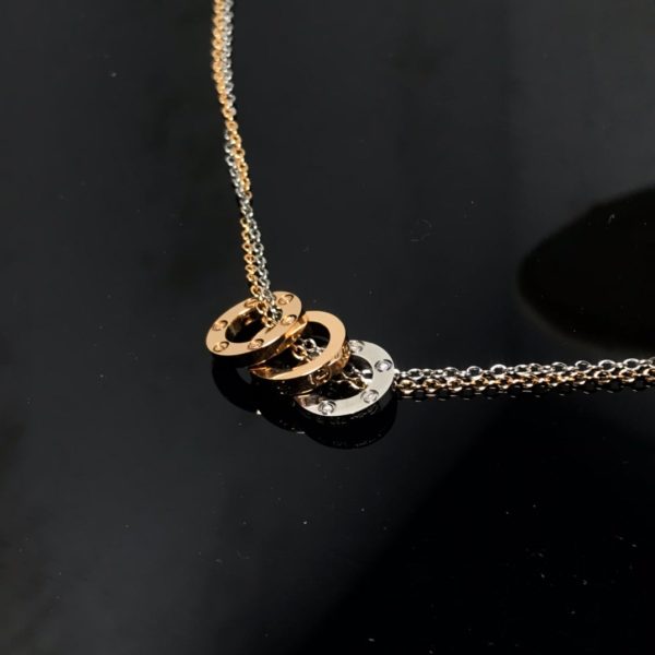 18K Love 6 Diamonds Necklace - 图片 6