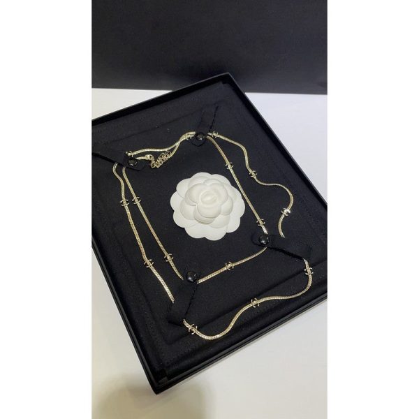 18K CC 24B Flowers Long Necklace - 图片 7