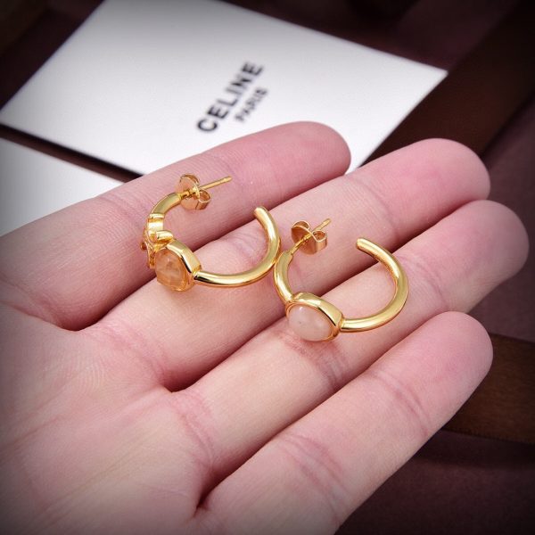 18K Triomphe Indie Hoops Earrings - Image 4