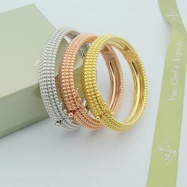 18K Perlee Pearls Five Rows Bracelet - 图片 4