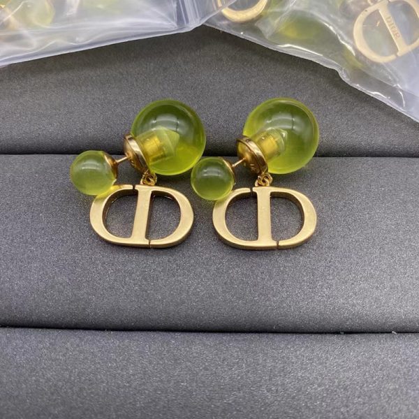 18K Petit CD Earrings - 图片 2