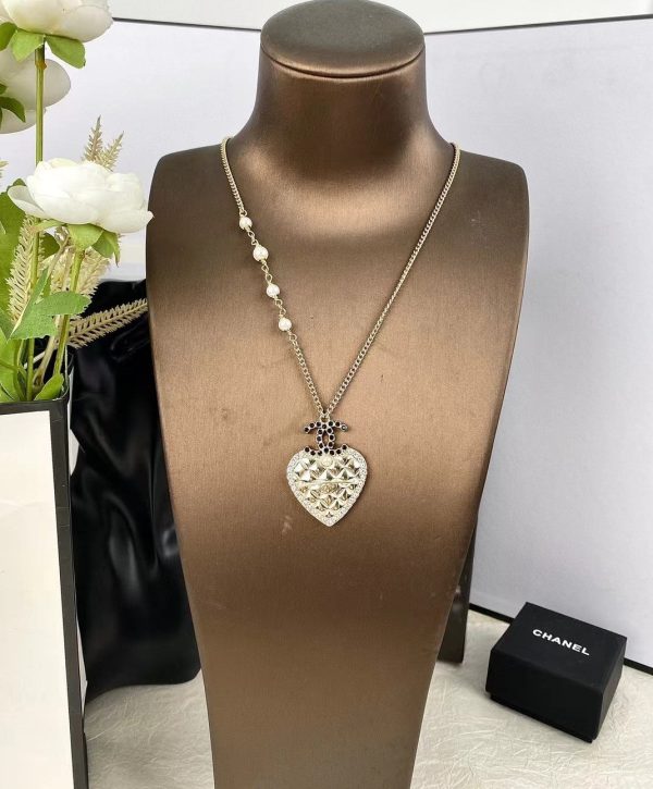 18K CC Heart Necklace - 图片 2
