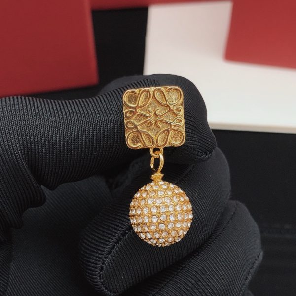 18K Anagram Diamonds Earrings - Image 3