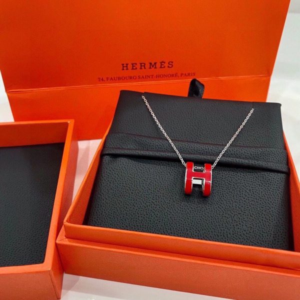 18K Mini Pop H Red Necklace - 图片 4
