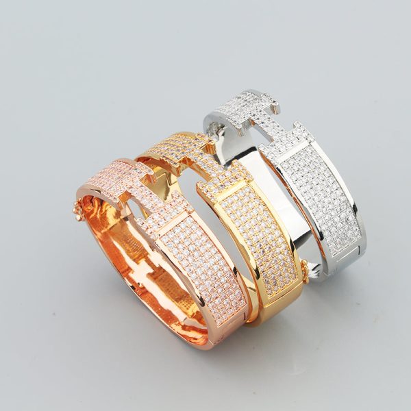 18K Clic H Diamonds Bracelet - 图片 3