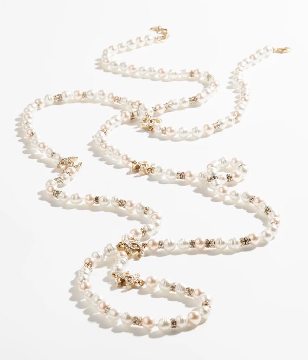 18K CC Pearl Choker Necklace - 图片 4