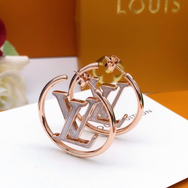 18K Louis Louise Hoop Pearls Earrings - 图片 4