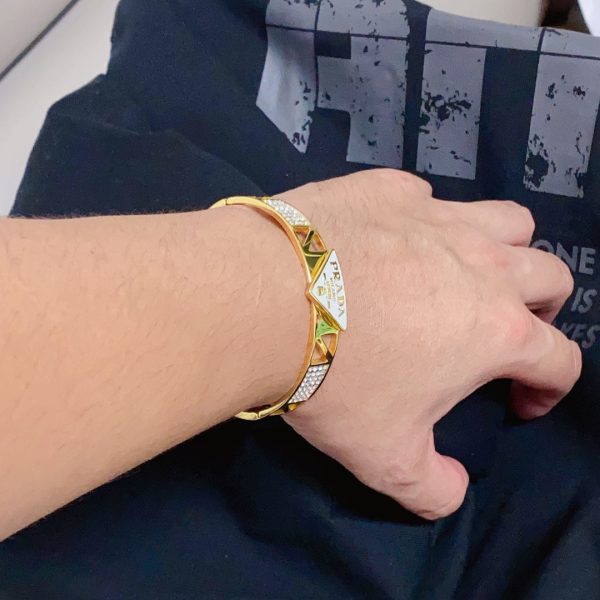 18K Pra Triangle Diamond Bracelet - 图片 3