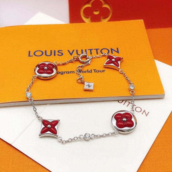 18K Louis Blossom Red Flower Bracelet - 图片 4