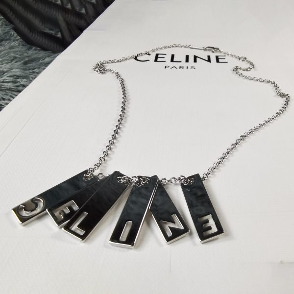 18K Triomphe Script Necklace - 图片 3