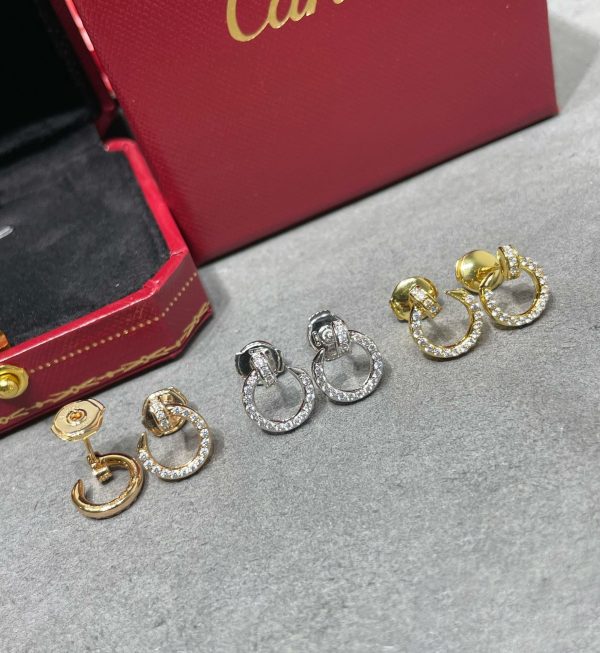 18K Juste Un Clou Diamonds Earrings
