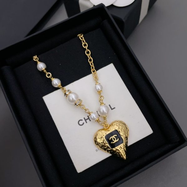 18K CC Pearls Chain Necklace - 图片 2