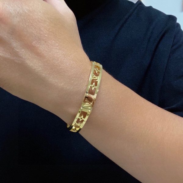 18K Louis Vintage Gold Bracelet - 图片 9