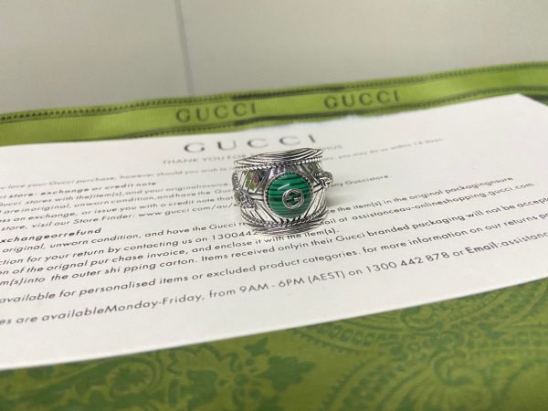 Double G Garden Snake Interlocking G Ring - 图片 8