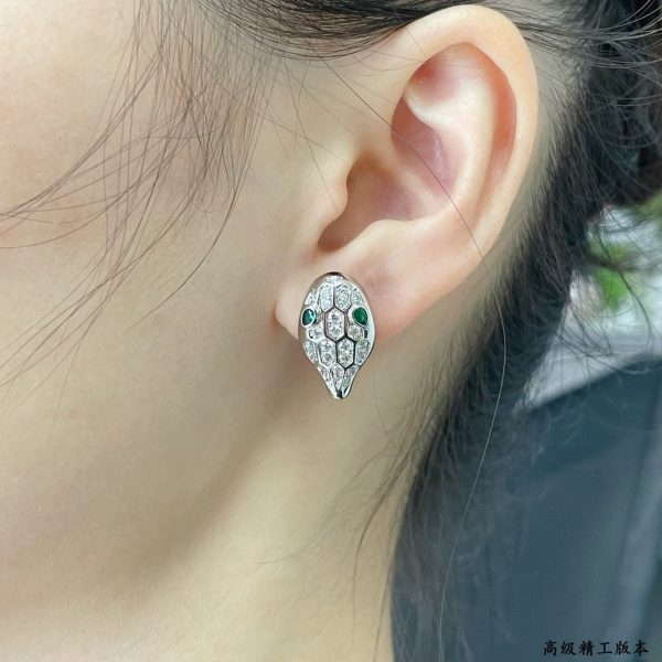 18k BV Serpenti Earrings - 图片 3