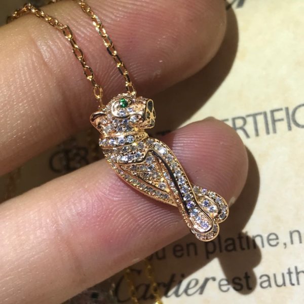 18K Panthère De Diamond Necklace - 图片 6