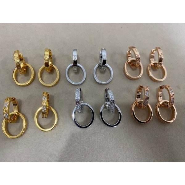 18K Love Pave Diamond Earrings - 图片 15