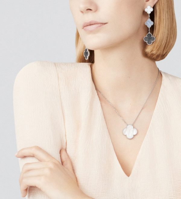 18K Magic Alhambra Three Motifs Earrings - 图片 2