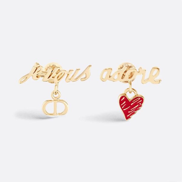 18K CD Dioramour Je Vous Adore Earrings