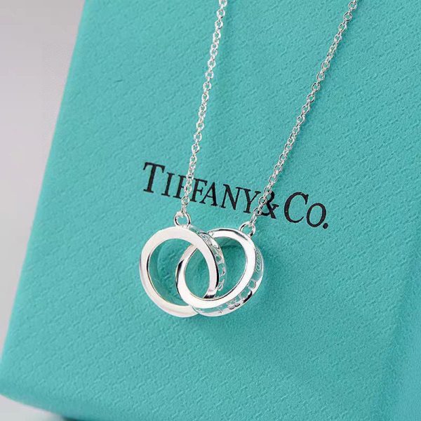 18K T 1837 Interlocking Circles Pendant Necklace - 图片 4