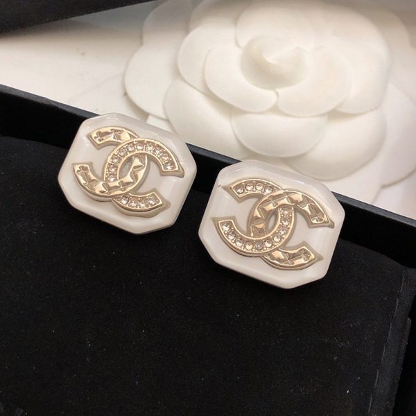 18K CC Resin Earrings