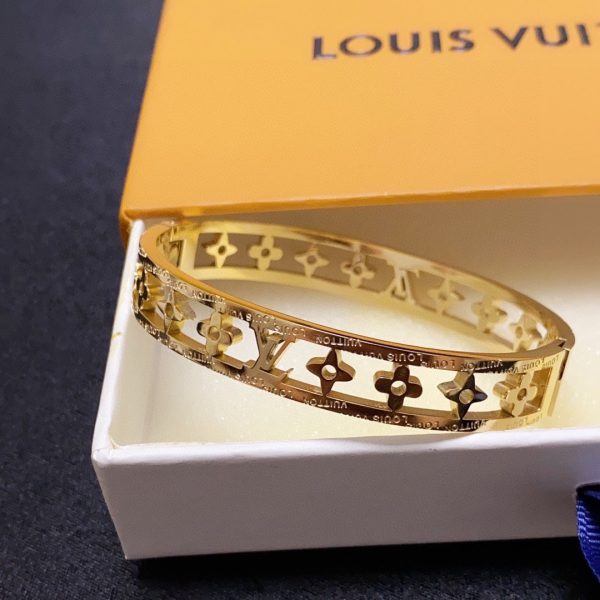 18K Louis Crystal Hollow Bracelet - 图片 4