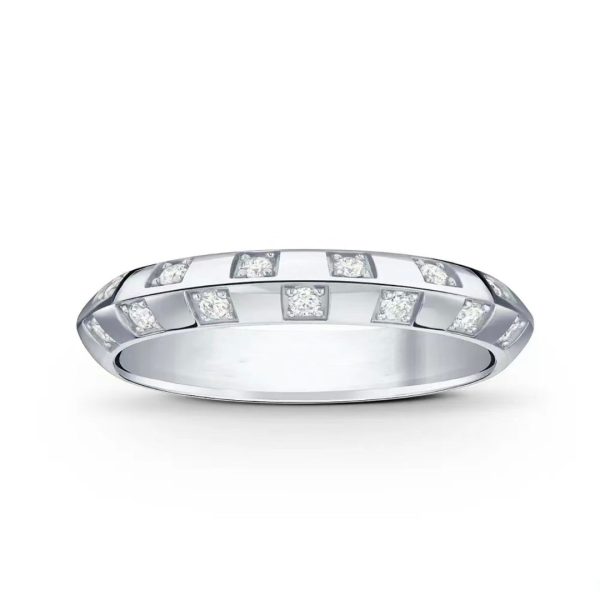 18K Louis Damier Diamonds Ring