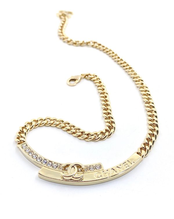 18K CC Diamonds Choker Necklace - Image 2