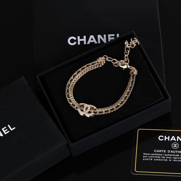 18K CC Strass Chain Bracelet - Image 2