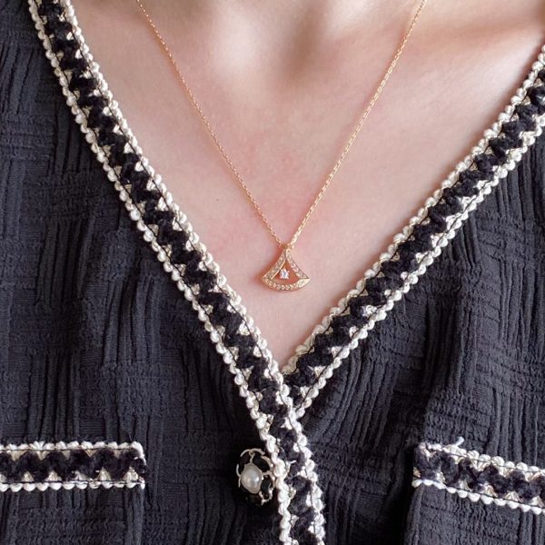 18K Divas' Dream Pavé Diamond Openwork Necklace - 图片 2