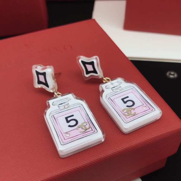 18K CC 24C Perfume Bottle Earrings - Image 3
