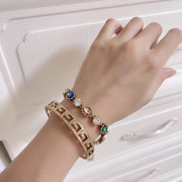 18K Double G Cube Bracelet - 图片 2