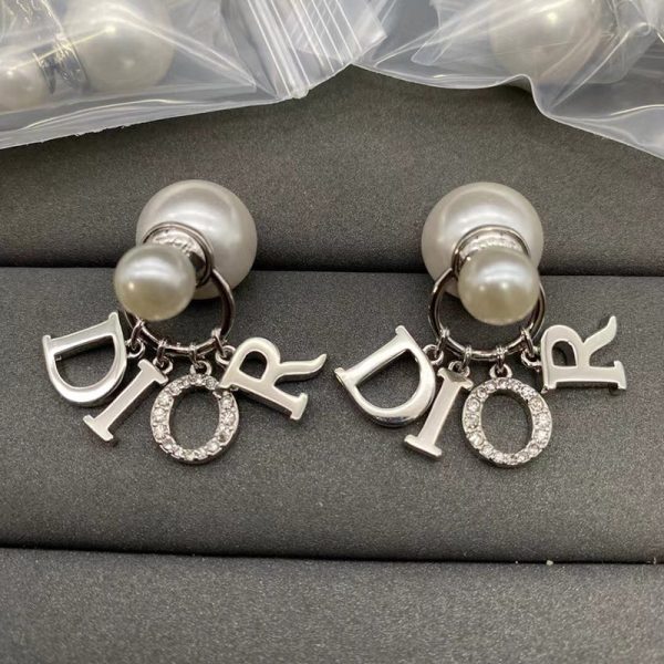 18K CD Tribales Pearl Earrings - 图片 2