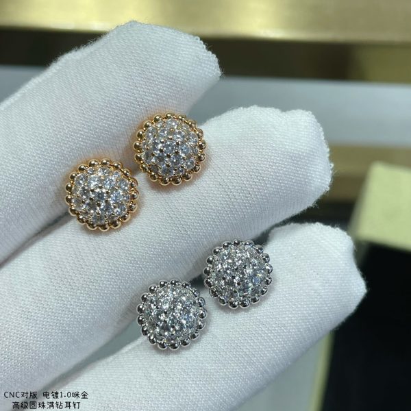 18K Perlée Diamonds Earrings - 图片 5