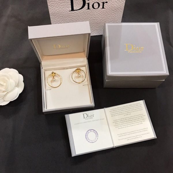 18K CD 30 Montaigne Pearl Earrings - 图片 12