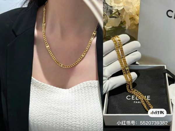 18K Triomphe Gourmette Chain Necklace - 图片 2