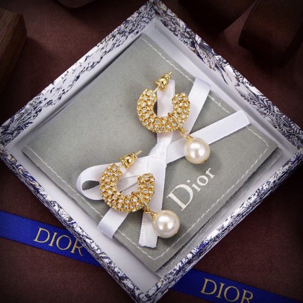 18K CD Tribales Pave Diamond Earrings - 图片 3