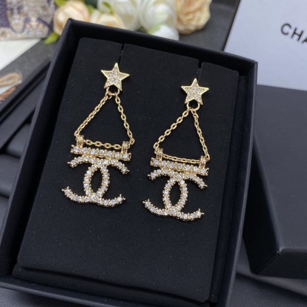 18K CC Star Earrings - 图片 5